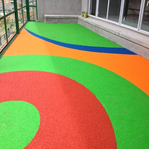 Colourful EPDM flooring for playgrounds and schools
