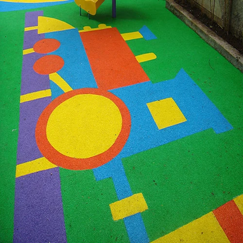 Decorative EPDM rubber flooring for parks and villas