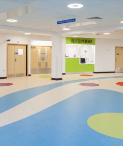 Classic hospital flooring