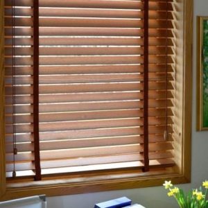 Stylish wooden blinds