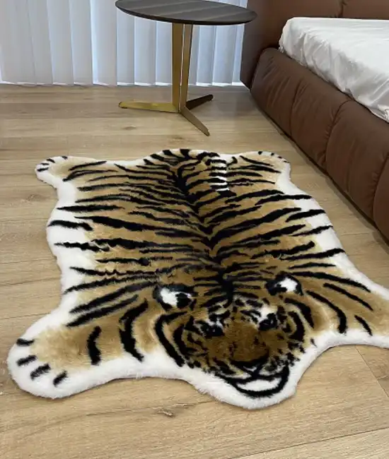 Stylish animal skin rugs