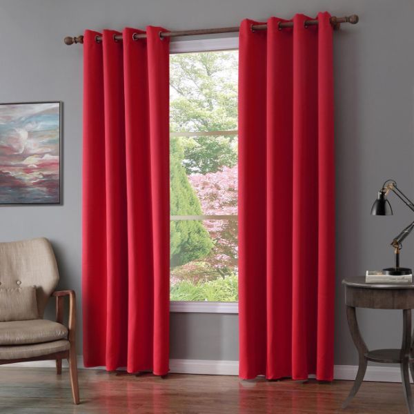 Red Blackout Curtains
