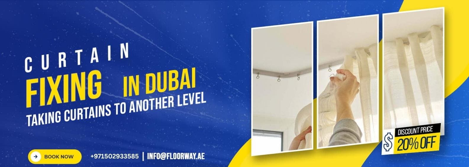 Professional Curtains Fixing Service Dubai