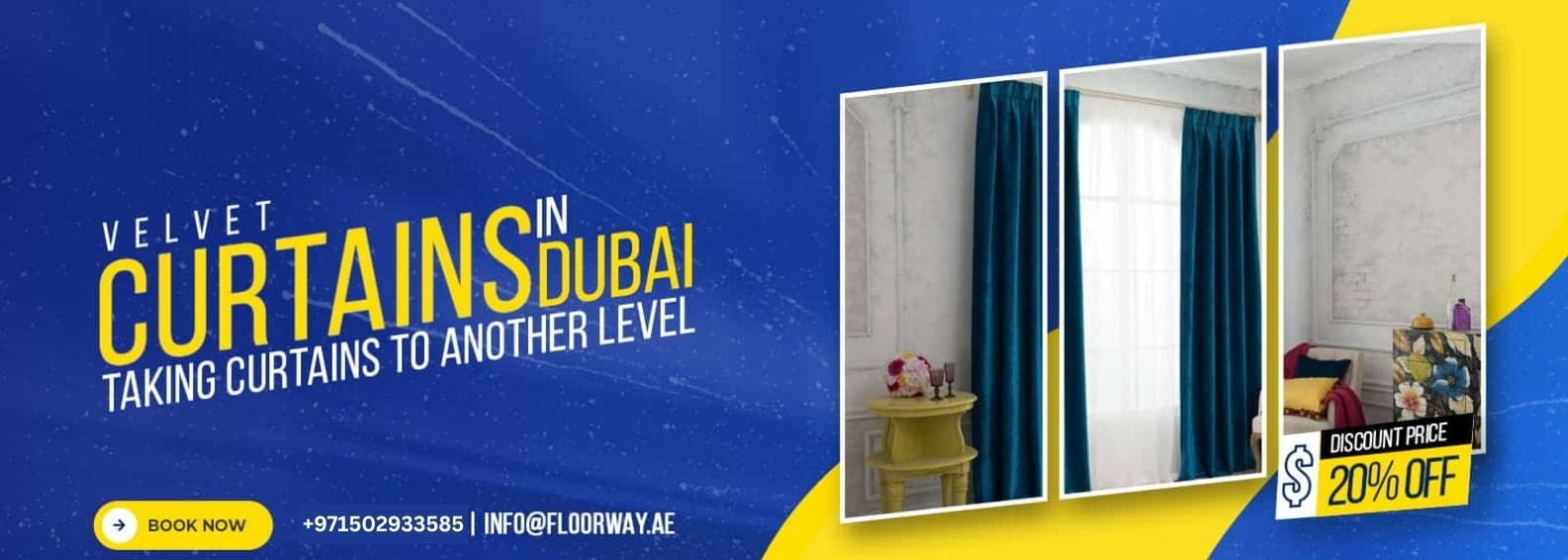 Velvet Curtains Shop Dubai